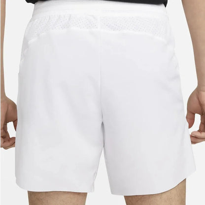 Mens Rafa 7 Inch Dri - Fit Advance Tennis Shorts White and BlackTienda Tennis