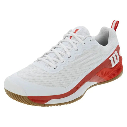 Men's Rush Pro 4.5 Tennis Shoes White and Infrared - ExclusiveTienda Tennis