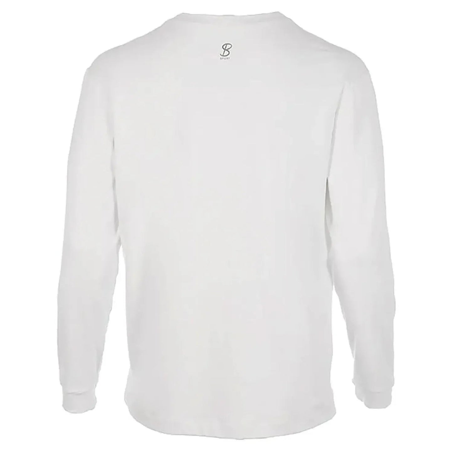 Men's SB Sport Classic Fit Long Sleeve Tennis Crew WhiteTienda Tennis