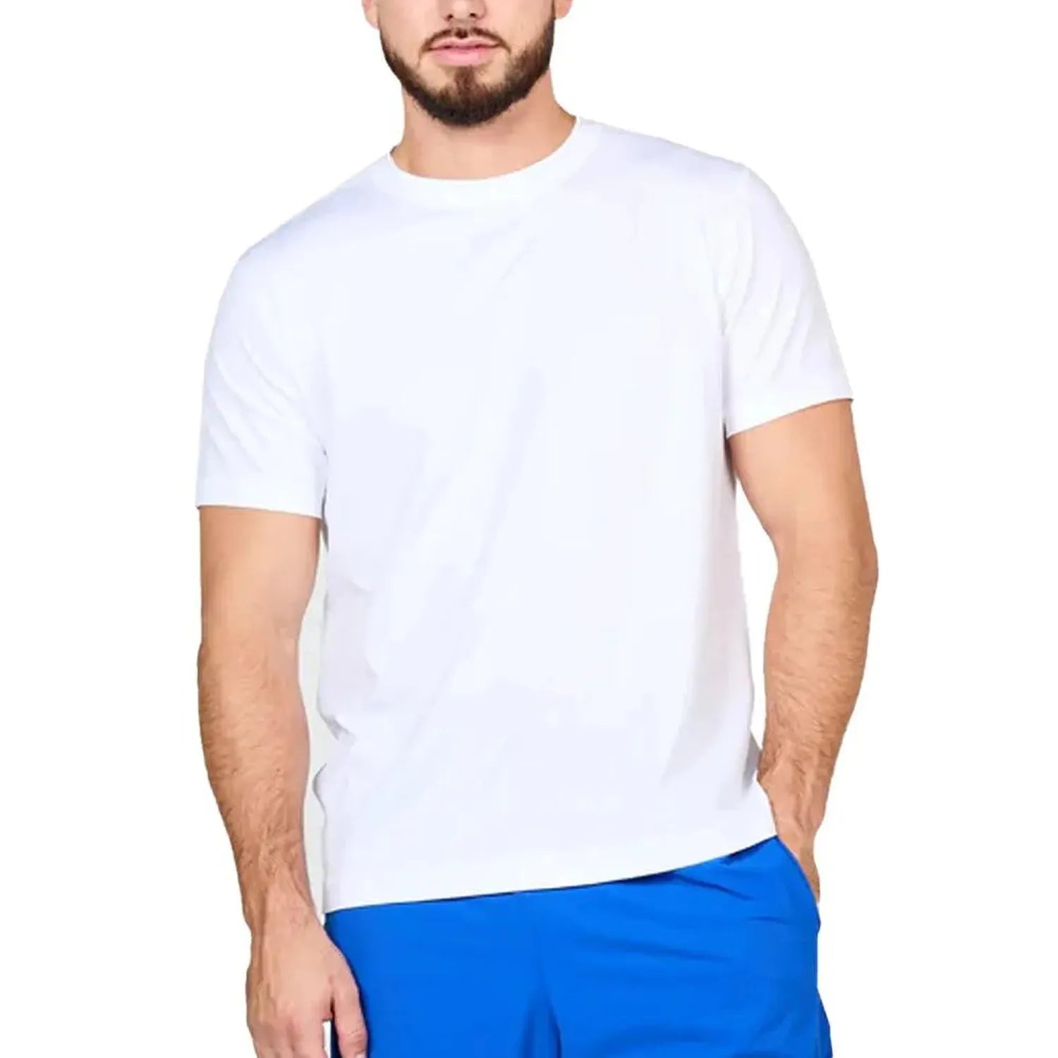 Men's SB Sport Classic Fit Short Sleeve Tennis Crew WhiteTienda Tennis