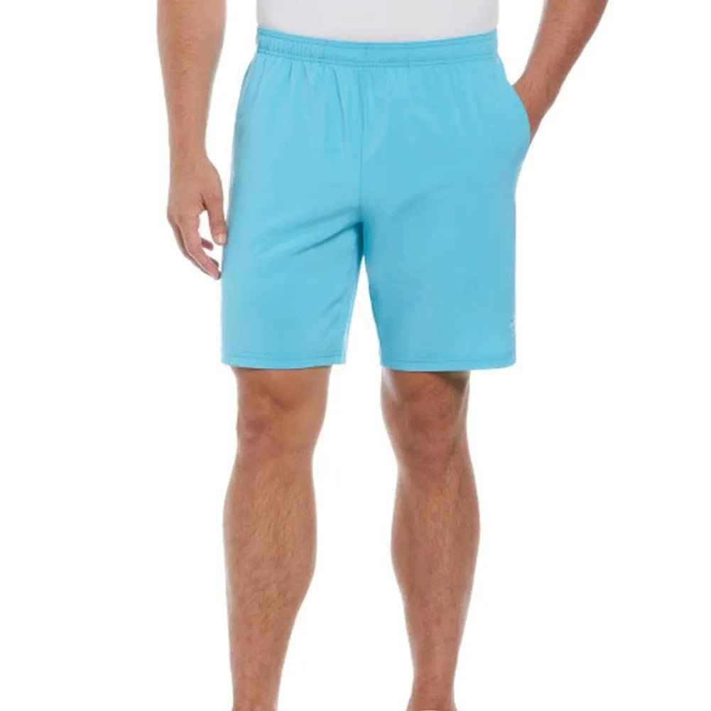 Men's Solid 8 Inch Tennis Short Blue GrottoTienda Tennis