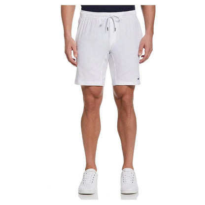 Men's Solid Athletic 9 Inch Tennis Short Bright WhiteTienda Tennis