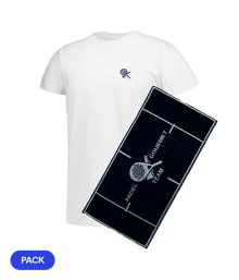 Pack Padel Team Gourmet: Camiseta Gourmet Blanca Men + Toalla