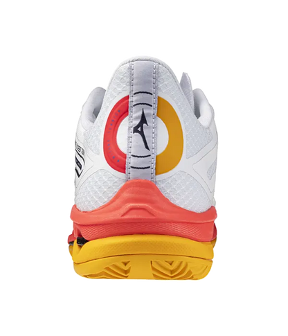 Padel Shoes Mizuno Wave Exceed Tour 6CC Blanco/Naranja 2025