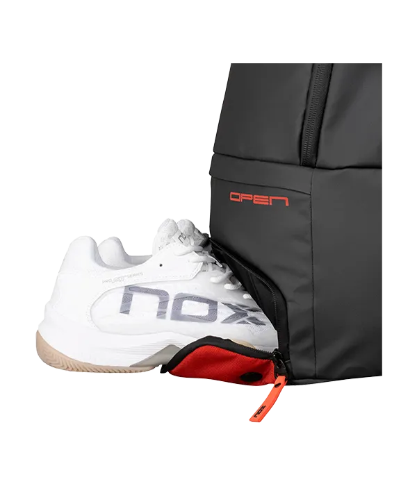 Backpack NOX Luxury Open Series Negro/Rojo