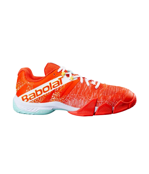 Padel Shoes Babolat Movea Tangerine Tango/White