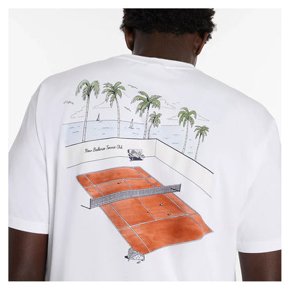 Men's Graphic Tennis T-Shirt White