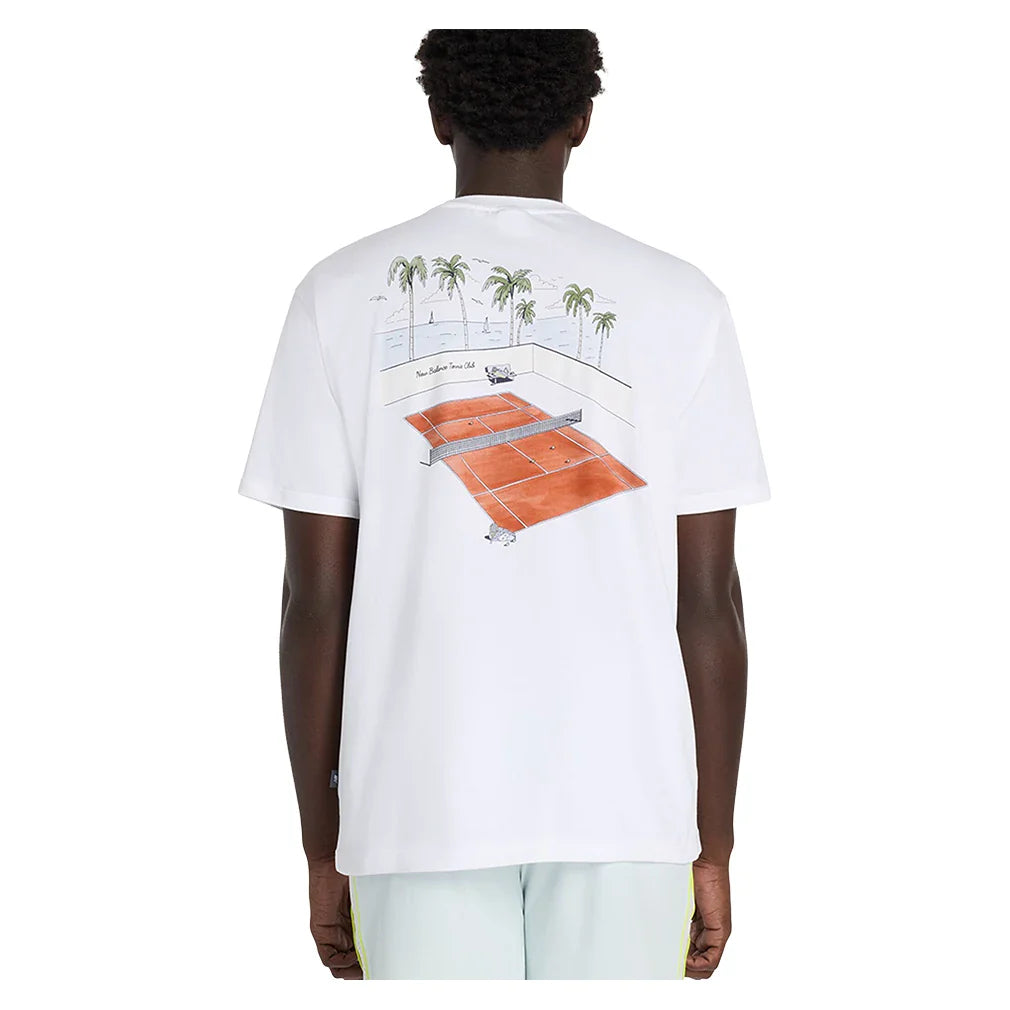 Men's Graphic Tennis T-Shirt White
