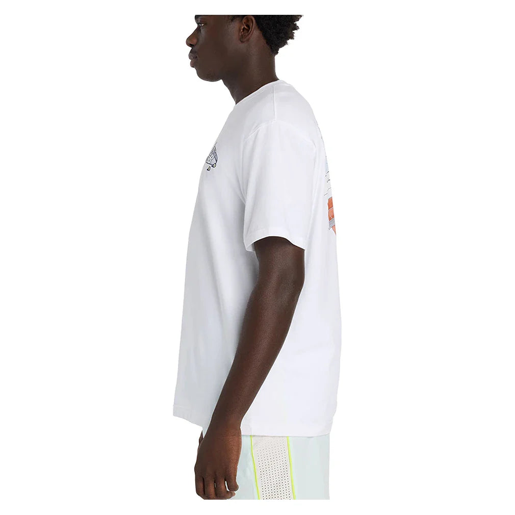 Men's Graphic Tennis T-Shirt White