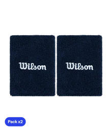 Wristband Largas Wilson Azul Marino 2025 (x2)