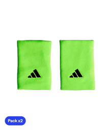 Wristbands Adidas Larga Logo Pequeño 2025 Verde (Pack x 2)
