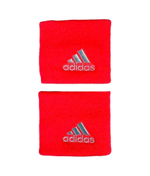 Wristband Adidas Cortas Rojo (Pack x2)