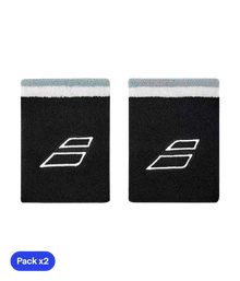 Wristband Babolat Terry Jumbo Negro/White (Pack x2)