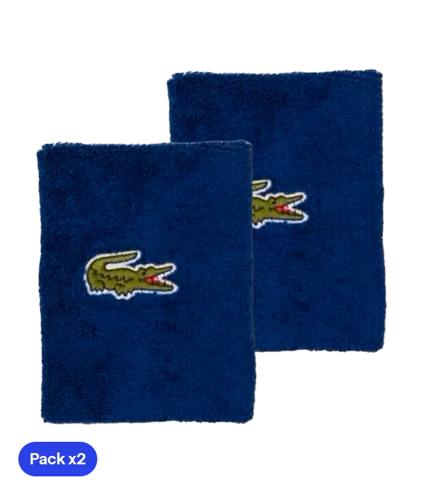 Wristband Largas Lacoste Sport Azul Marino (Pack x2)