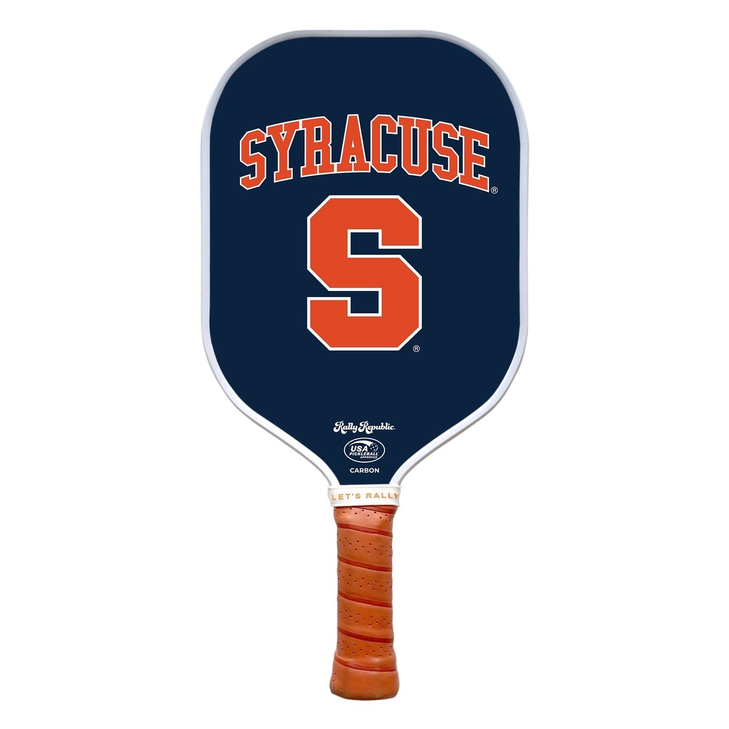Rally Republic PIckleball Paddle - Syracuse Orange Athletic Orange Logo