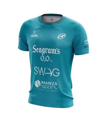 Camiseta Bullpadel Meira Paquito Navarro Turquesa 2025