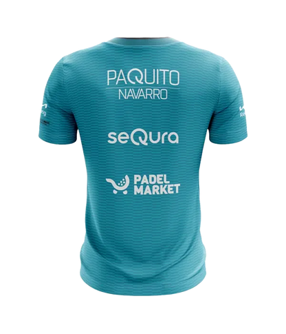 Camiseta Bullpadel Meira Paquito Navarro Turquesa 2025