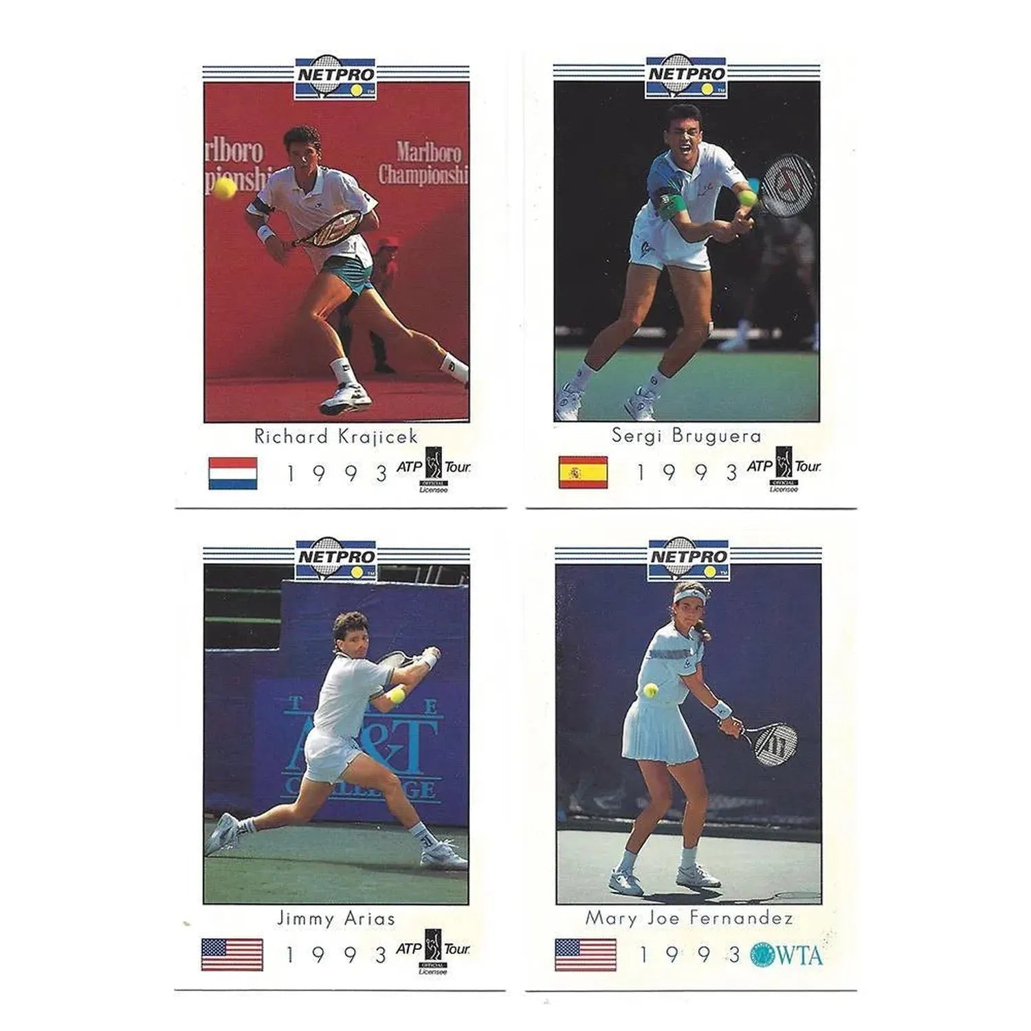 NETPRO Tour Star Tennis Collector Card Set 1993Tienda Tennis