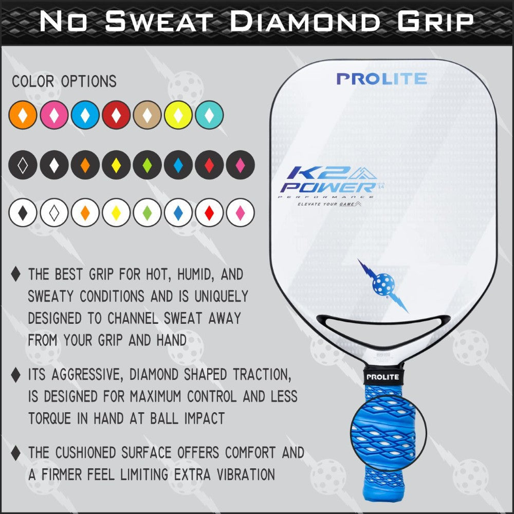 Prolite Pickleball No Sweat Diamond Grip