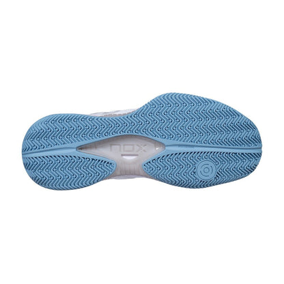 NOX NERBO White/Dusk Blue 2026 Padel Shoes - Tennistro