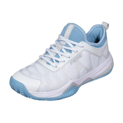 NOX NERBO White/Dusk Blue 2026 Padel Shoes - Tennistro