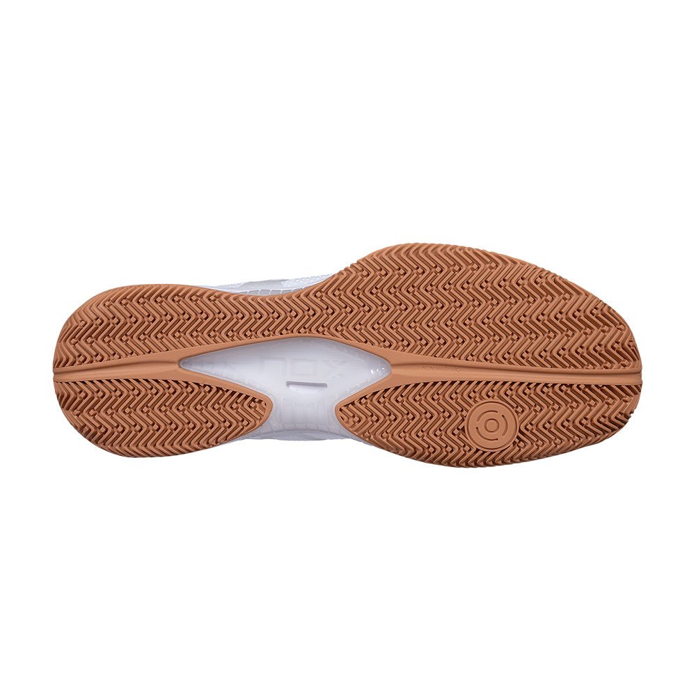 NOX NERBO White/Gum Rubber 2026 Padel Shoes - Tienda Tennis