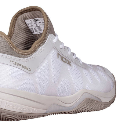 NOX NERBO White/Vetiver 2026 Padel Shoes - Tienda Tennis