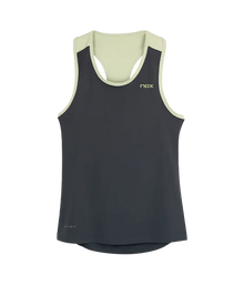 Camiseta Tirantes NOX Pro Mujer Gris/Verde