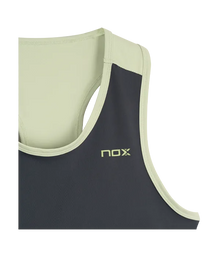 Camiseta Tirantes NOX Pro Mujer Gris/Verde