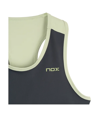 Camiseta Tirantes NOX Pro Mujer Gris/Verde