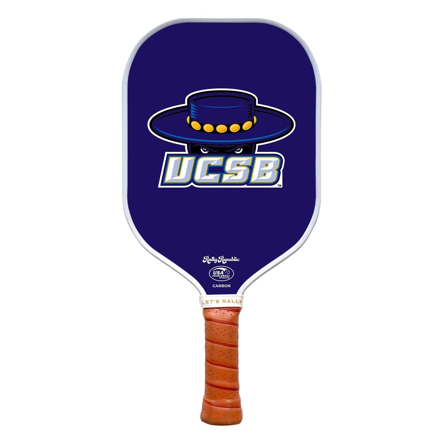 Rally Republic PIckleball Paddle - UCSB Gauchos Blue UCSB Mark