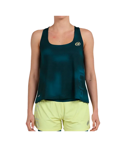 Camiseta Bullpadel Oidio Mujer Verde Pato
