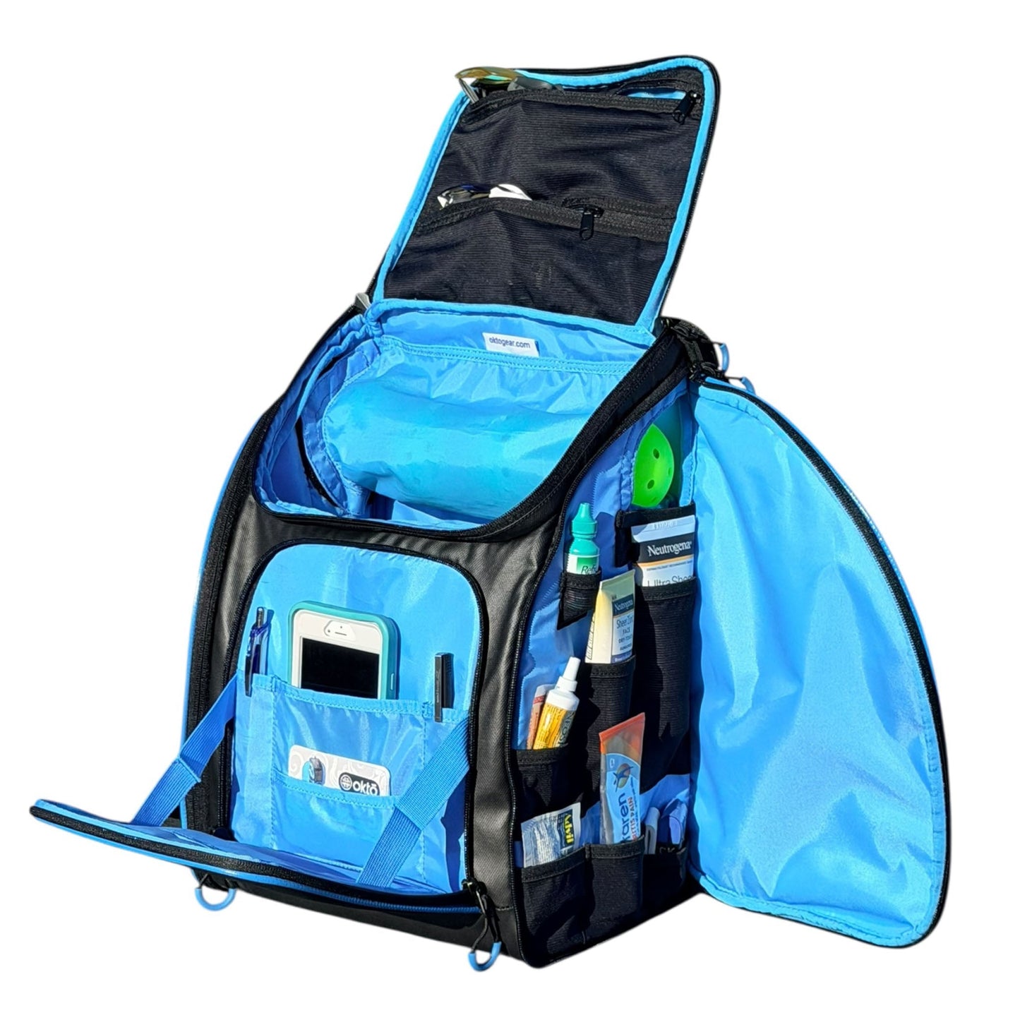 Oktō Rec Lite Paddle Sports Backpack | Black & Blue