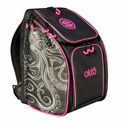 Oktō Rec Lite Paddle Sports Backpack | Black & Pink