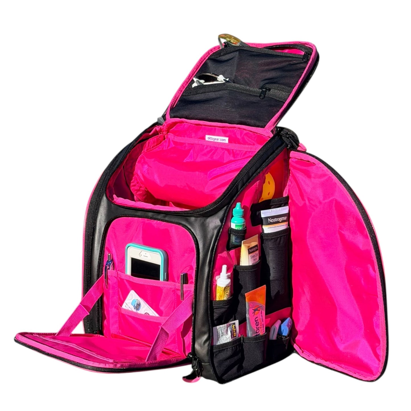 Oktō Rec Lite Paddle Sports Backpack | Black & Pink