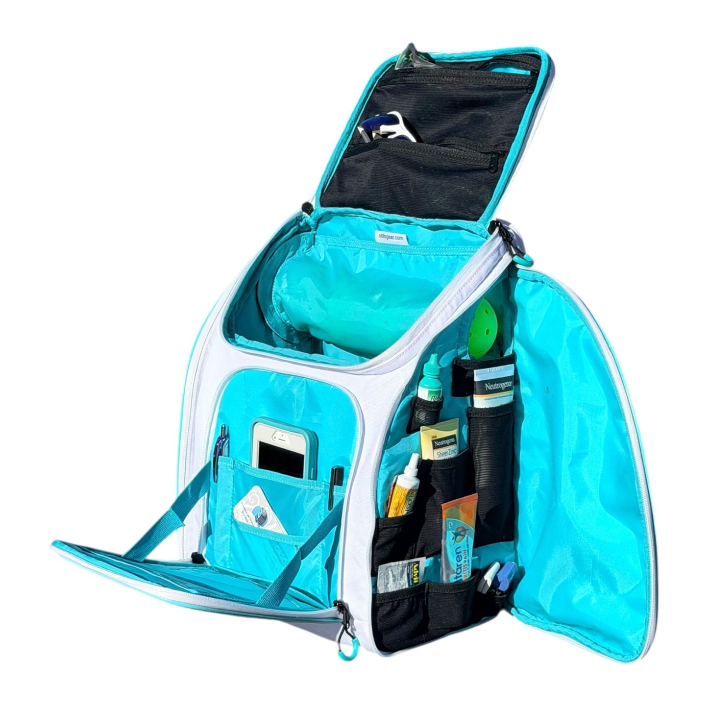Oktō Rec Lite Paddle Sports Backpack | White & Teal