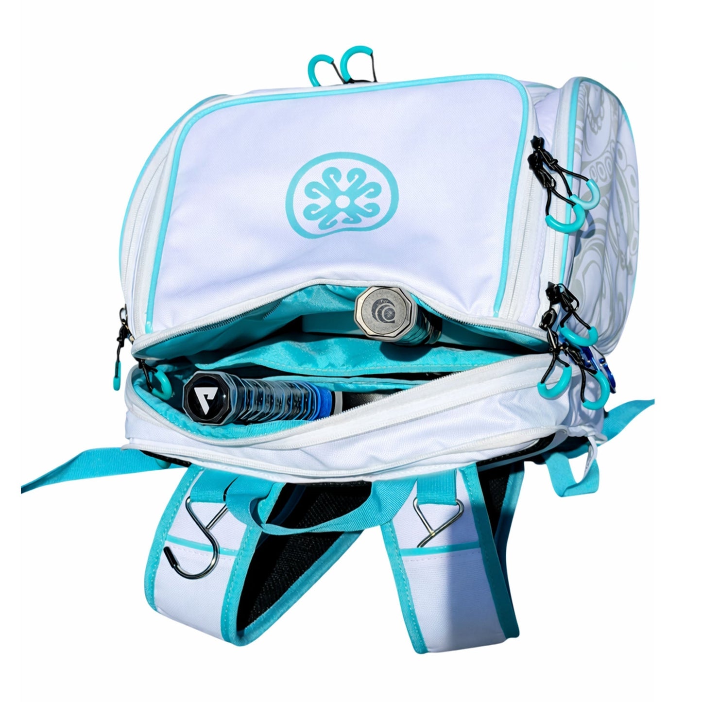 Oktō Rec Lite Paddle Sports Backpack | White & Teal