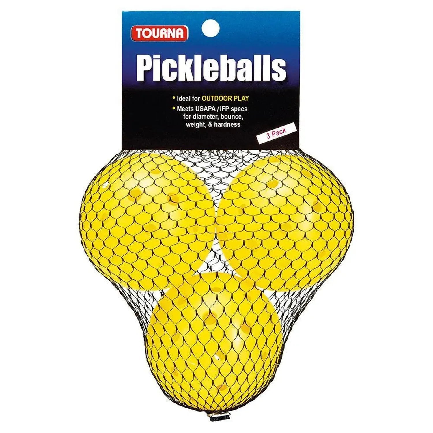 Outdoor Pickleballs 3 Pack YellowTienda Tennis