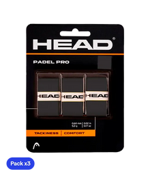 Overgrips HEAD Padel Pro Negro (Pack x3)
