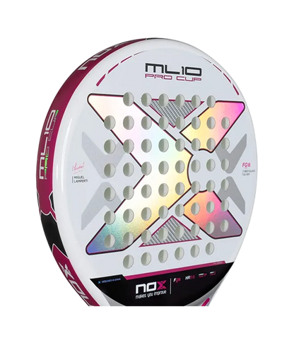 NOX ML10 Pro Cup Silver 2025 Miguel Lamperti Padel Racket