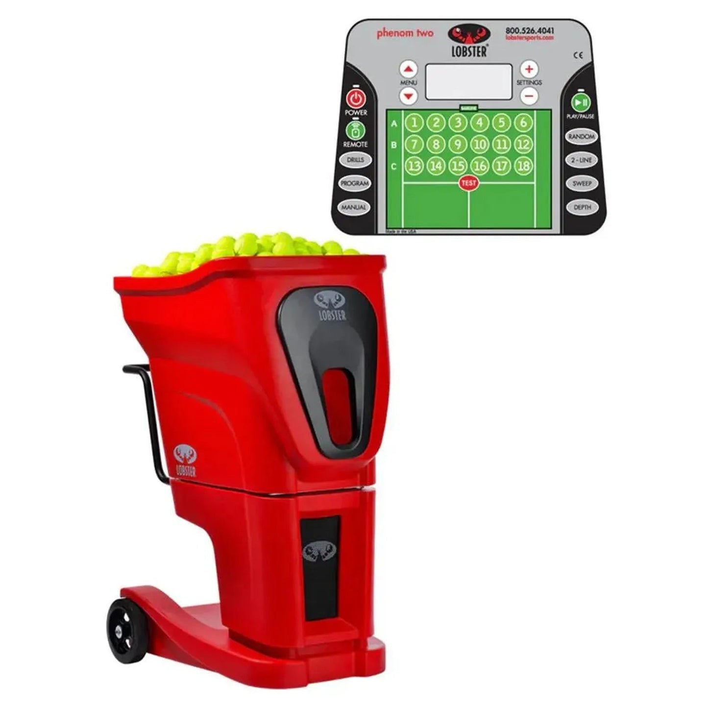 Phenom Two with 20 - Function Remote Control Ball MachineTienda Tennis