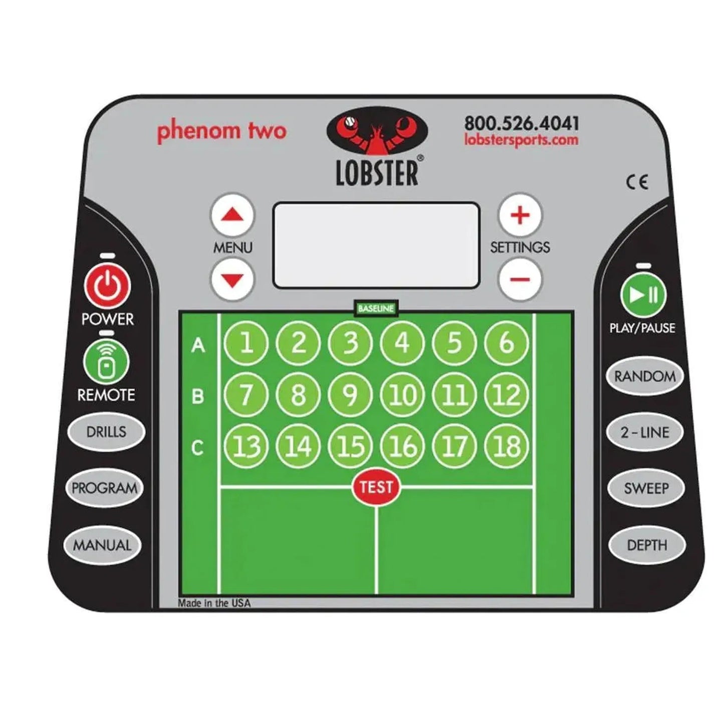 Phenom Two with 20 - Function Wi - Fi Remote Control for Apple Ball MachineTienda Tennis