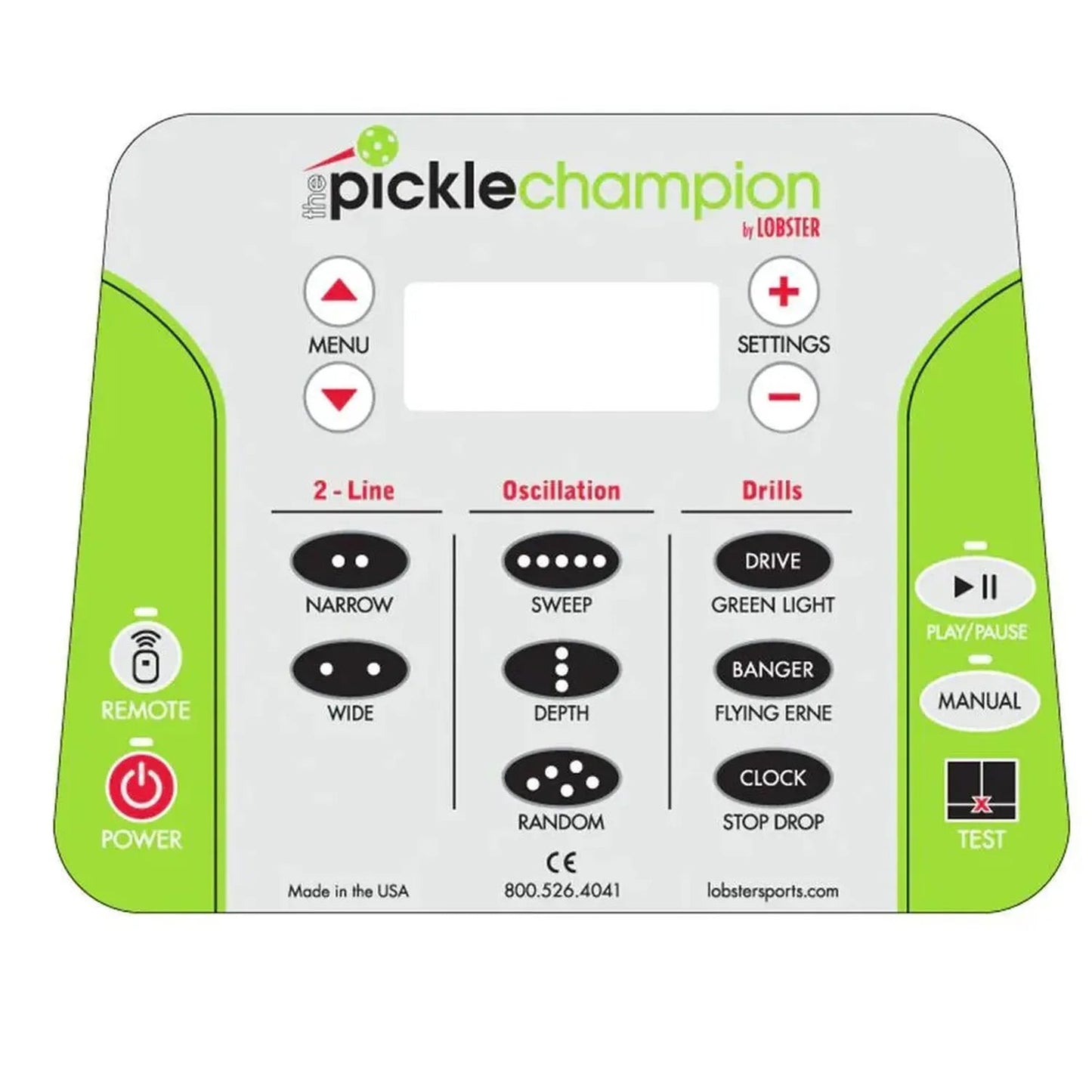 Pickle Champion with 20 - Function Wi - Fi Remote Control for Pickleball MachineTienda Tennis