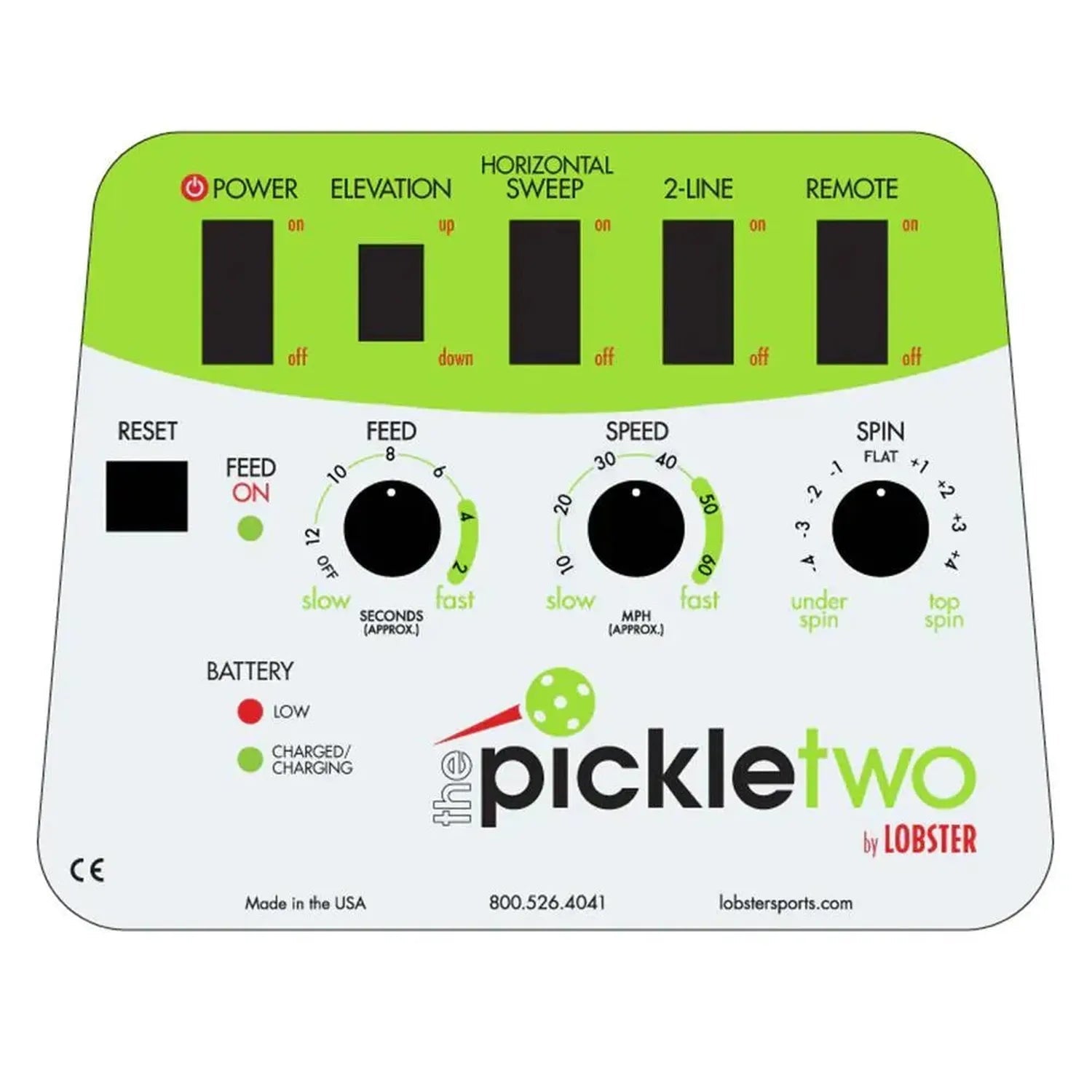 Pickle Two with 10 - Function Wi - Fi Remote Control for Apple Ball MachineTienda Tennis