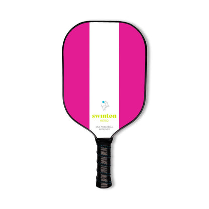Swinton Pickleball Hero Pink Stripe Pickleball Paddle