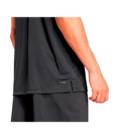 Polo Adidas Club 3STR Negro 2025