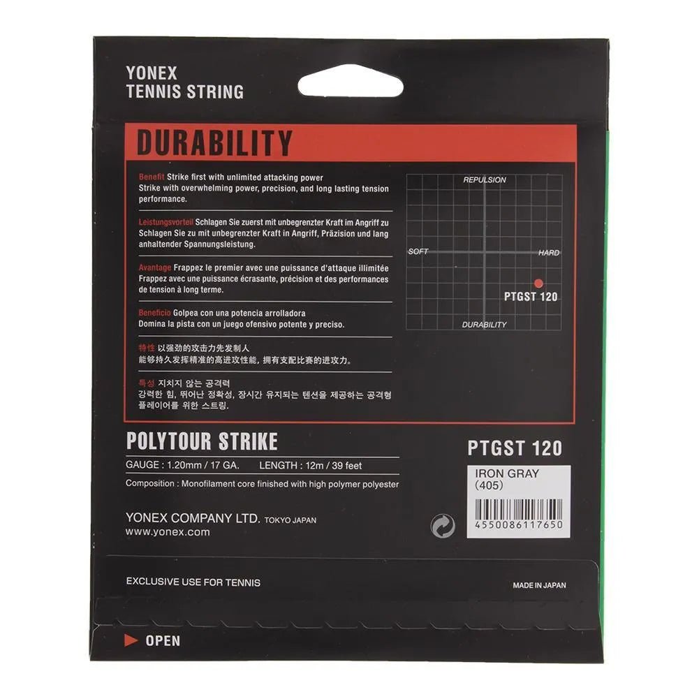 POLYTOUR STRIKE Tennis String Iron GrayTienda Tennis