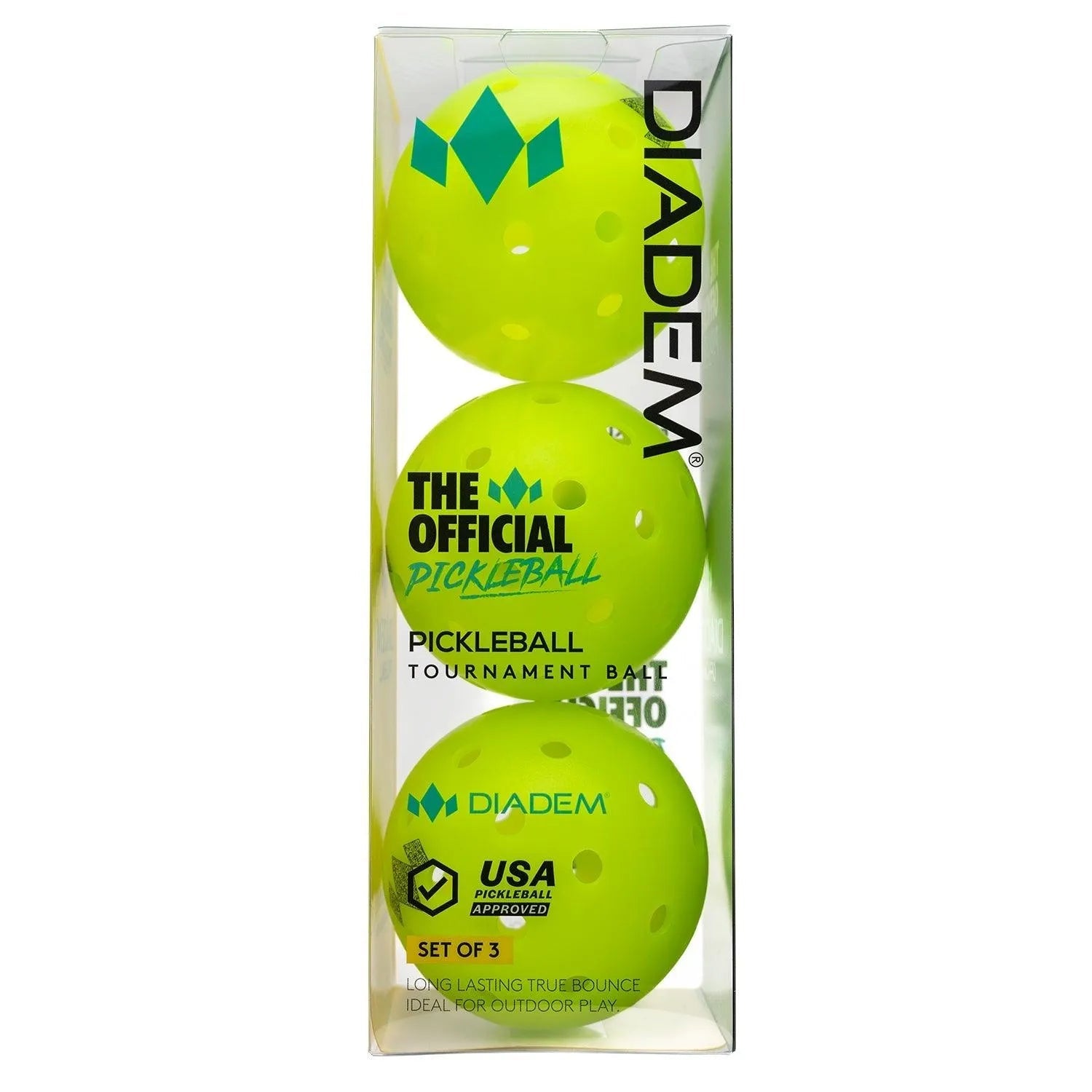 Power 3 Pack Pickleball Balls NeonTienda Tennis
