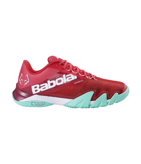 Padel Shoes Babolat Jet Premura Red/Electric Green Juan Lebrón