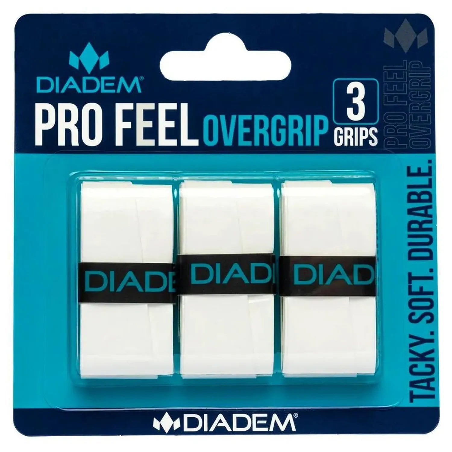 Pro Feel Tennis Overgrip 3 Pack WhiteTienda Tennis